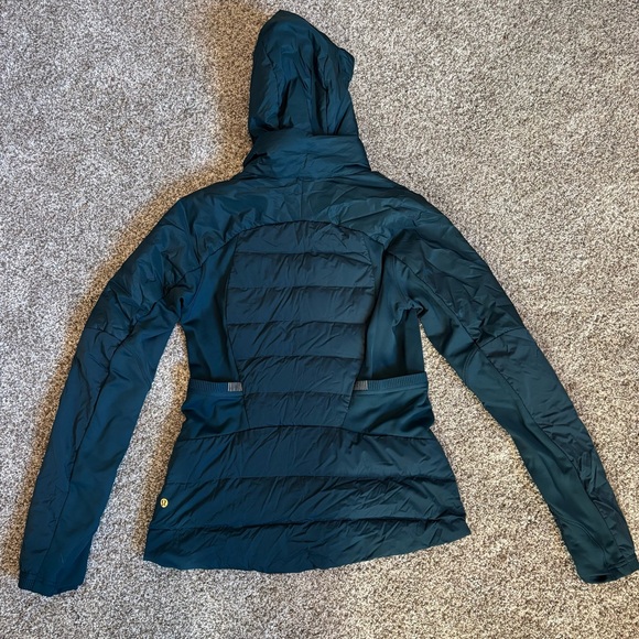 Lululemon Down For it All Jacket, size 10, Turquoise, $80 - Picture 2 of 2
